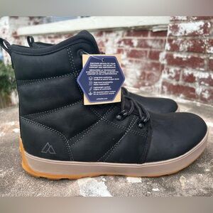 Alpine Design x Kamik Men’s Ezra Black Winter Boots 9.5 Full Leather NEW